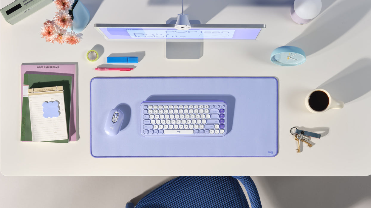 EAN 5099206127692 - Logitech 920-013078 teclado Ratón incluido Universal Bluetooth QWERTY Turco Lila, Blanco imagen 9