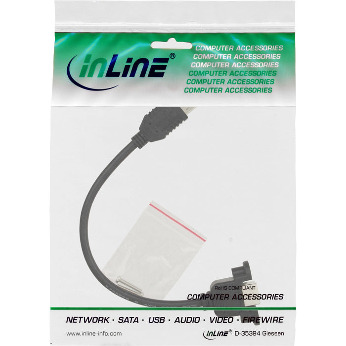 EAN 4043718198122 - InLine 33441F cable USB 0,2 m USB A USB B Negro imagen 2