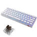 EAN 6950376772244 - REDRAGON K630W-RGB teclado Juego USB QWERTY Inglés Blanco imagen 7