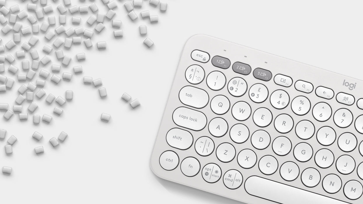 EAN 5099206110878 - Logitech 920-011852 teclado Universal Bluetooth QWERTY Internacional de EE.UU. Blanco imagen 7