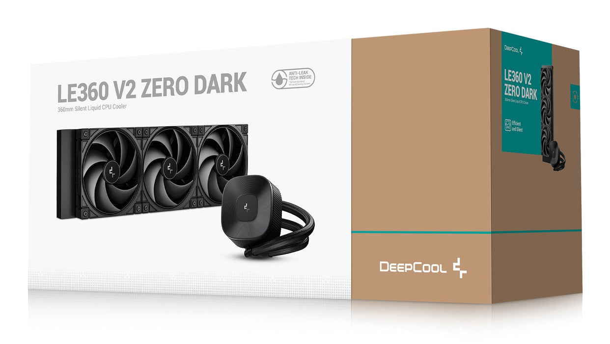 EAN 6933412729747 - DeepCool LE360 V2 ZERO DARK Procesador Kit de refrigeración líquida 12 cm Negro 1 pieza(s) imagen 6