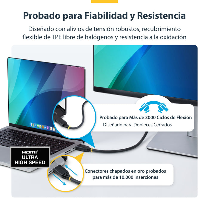 EAN 0065030920261 - StarTech.com HDMI21-CBL-8K60-3M cable HDMI HDMI tipo A (Estándar) Negro imagen 11