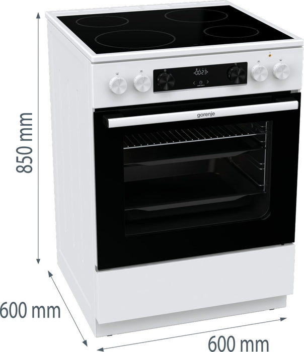 EAN 3838782636622 - Gorenje GEC6C40WD Cocina independiente Eléctrico Cerámico Blanco imagen 8