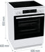 EAN 3838782636622 - Gorenje GEC6C40WD Cocina independiente Eléctrico Cerámico Blanco imagen 8