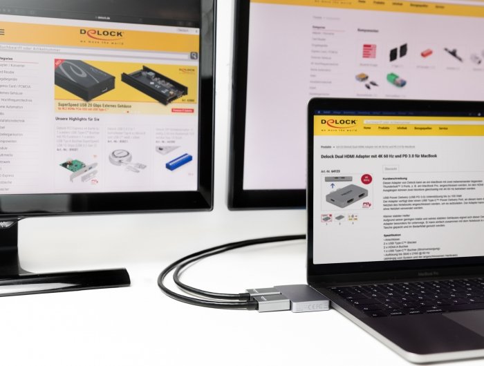 EAN 4043619641239 - DeLOCK 64123 base para portátil y replicador de puertos USB 3.2 Gen 1 (3.1 Gen 1) Type-C Gris imagen 4