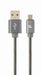 EAN 8716309106221 - Gembird CC-USB2S-AMMBM-1M-BG cable USB USB 2.0 Micro-USB B USB A Gris, Metálico imagen 1