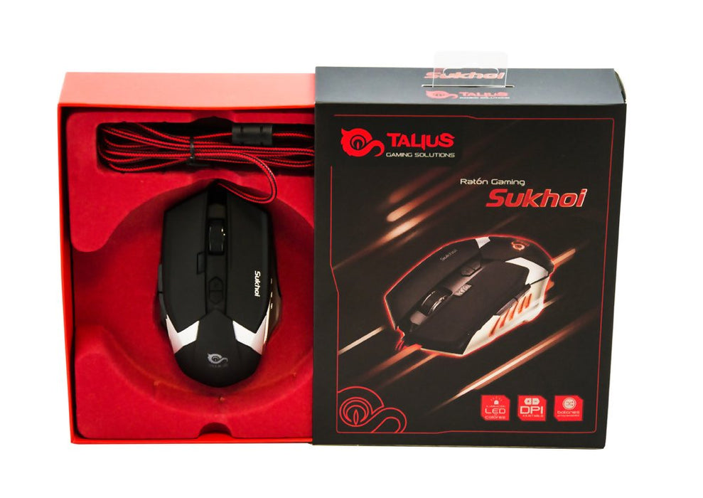 EAN 8436550231953 - TALIUS Sukhoi ratón Juego Ambidextro USB tipo A Óptico imagen 7