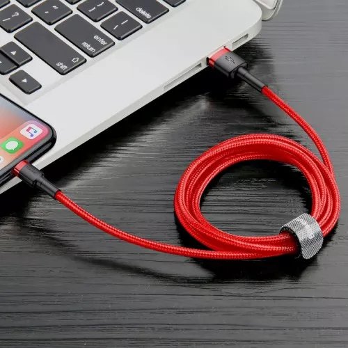 EAN 6953156275003 - Baseus CALKLF-C09 cable de conector Lightning 2 m Rojo imagen 3