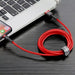 EAN 6953156275003 - Baseus CALKLF-C09 cable de conector Lightning 2 m Rojo imagen 3
