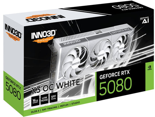 EAN 8886307700179 - INNO3D GeForce RTX 5080 X3 OS WHITE NVIDIA 16 GB GDDR7 imagen 2