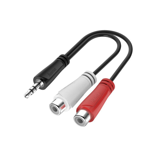 EAN 4047443437525 - Hama 00200350 cable de audio 0,15 m 3,5mm RCA Negro imagen 1