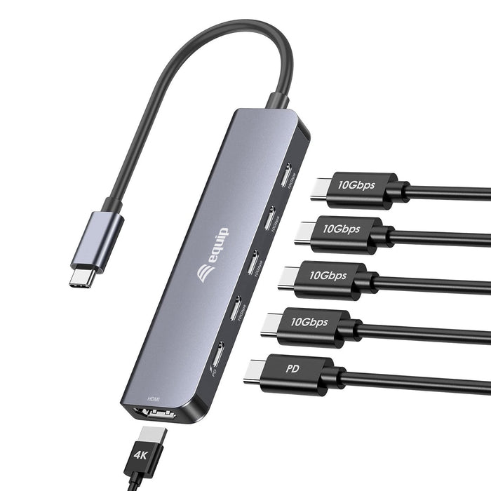 EAN 4015867242360 - Equip 133499 base para portátil y replicador de puertos Alámbrico USB 3.2 Gen 2 (3.1 Gen 2) Type-C Gris imagen 3