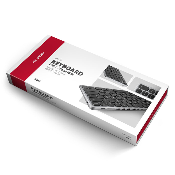 EAN 8595247909039 - Axagon HMC-KB-PT base para portátil y replicador de puertos Alámbrico USB 3.2 Gen 1 (3.1 Gen 1) Type-C Gr imagen 13