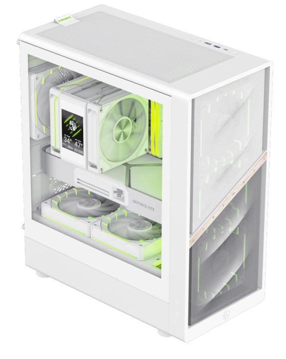 EAN 6931858757041 - GameMax AERIS 330 MW Mini Tower Blanco imagen 3