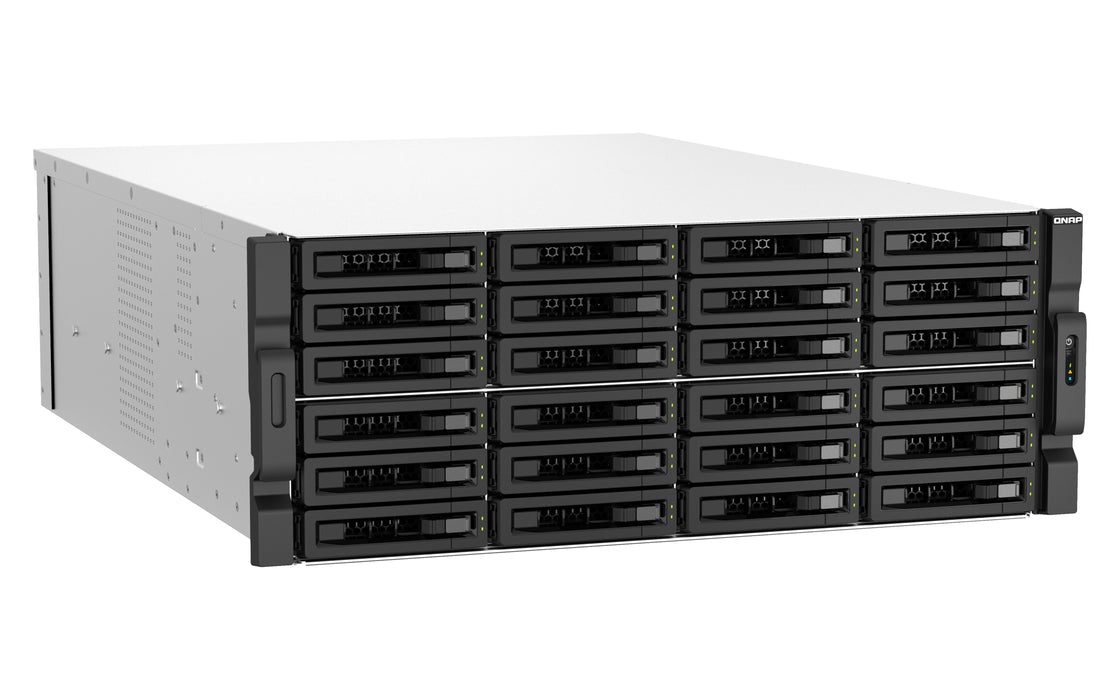 EAN 4711103082256 - QNAP TS-H3087XU-RP NAS Bastidor (4U) Intel Xeon E E-2378 64 GB DDR4 0 TB QuTS hero Negro, Blanco imagen 2