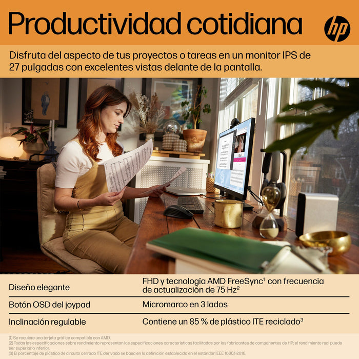 EAN 0196548194391 - HP V27i G5 FHD Monitor pantalla para PC 68,6 cm (27") 1920 x 1080 Pixeles Full HD LCD Negro imagen 7