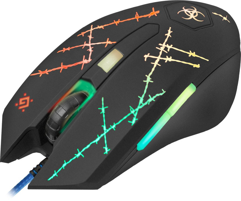 EAN 4714033520201 - Defender Forced GM-020L ratón Juego Ambidextro USB tipo A Óptico 3200 DPI imagen 7