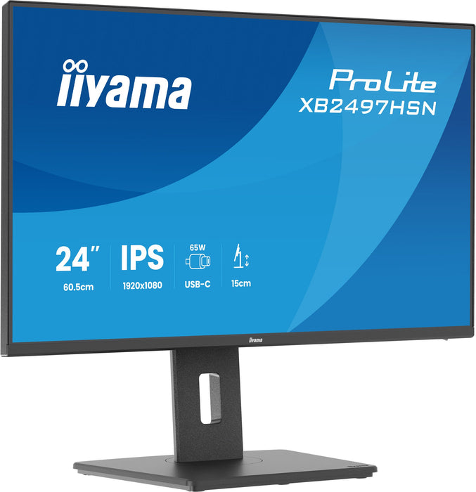 EAN 4948570125890 - iiyama ProLite XB2497HSN-B1 pantalla para PC 60,5 cm (23.8") 1920 x 1080 Pixeles Full HD LED Negro imagen 5