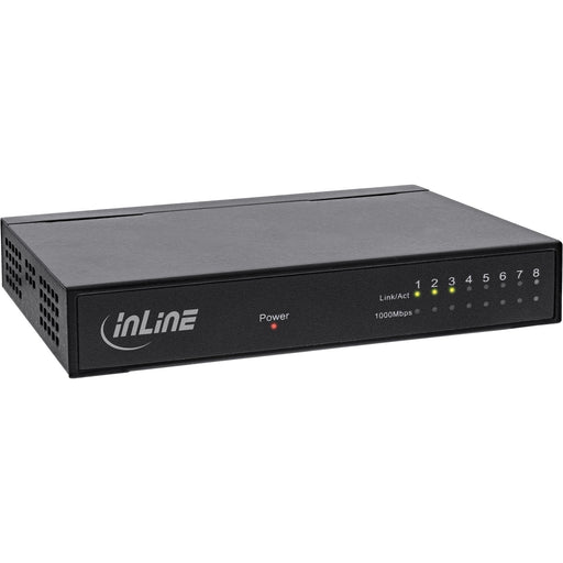 EAN 4043718257331 - InLine 32308M switch Gigabit Ethernet (10/100/1000) Negro imagen 1