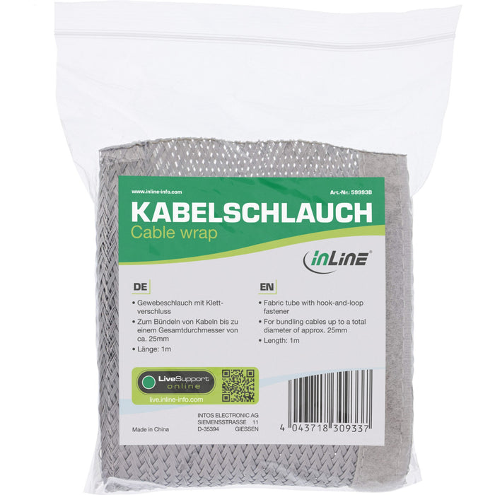 EAN 4043718309337 - InLine 59993B organizador de cables Pasacables Gris 1 pieza(s) imagen 5