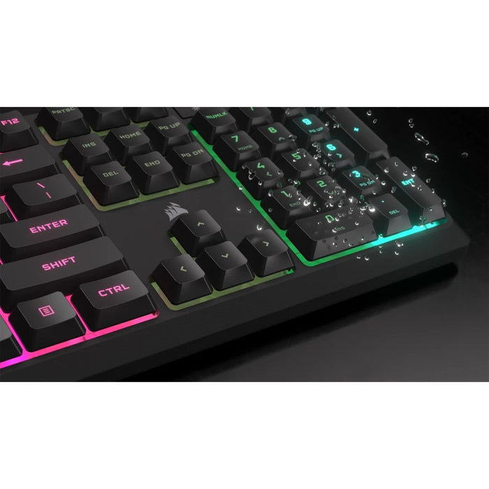 EAN 840006666608 - Corsair K55 CORE RGB teclado Juego USB QWERTY Internacional de EE.UU. Gris imagen 7