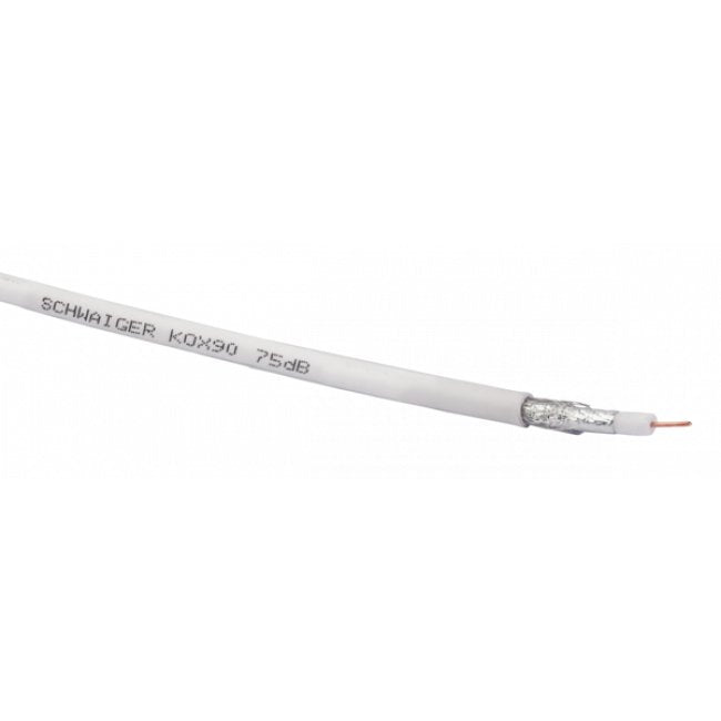 EAN 4004005500509 - Schwaiger Kabel / Adapter cable coaxial 50 m Blanco imagen 2