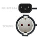 EAN 5901878539065 - Qoltec 53906 cable de transmisión Negro 0,15 m IEC 320 Schuko imagen 4