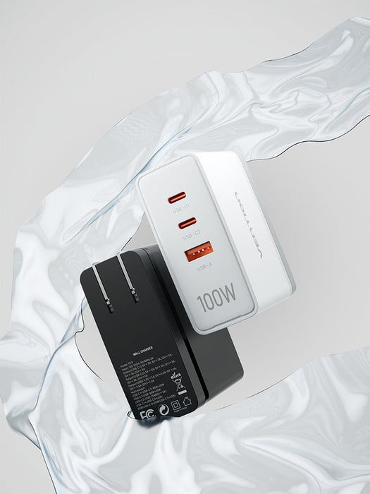 EAN 6922794772632 - Vention FEGW0-EU cargador de dispositivo móvil Universal Blanco Corriente alterna Carga rápida Interior imagen 2