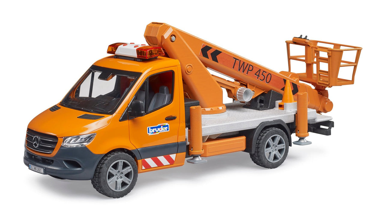 EAN 4001702026790 - BRUDER MB Sprinter w/Working Platform imagen 2