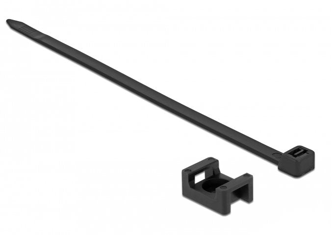 EAN 4043619188864 - DeLOCK 18886 presilla Brida atornillada Nylon Negro 10 pieza(s) imagen 1