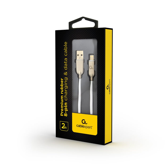 EAN 8716309107907 - Cablexpert CC-USB2R-AMLM-2M-W cable de conector Lightning Blanco imagen 2
