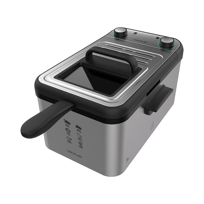 EAN 8435484030717 - Cecotec CleanFry Infinity 3000 Sencillo 3 L Independiente 2400 W Freidora Acero inoxidable imagen 1