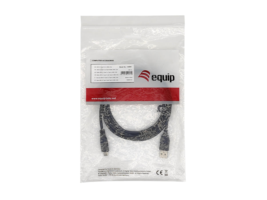 EAN 4015867243817 - Equip 128831 cable USB USB 2.0 0,5 m USB A USB C Negro imagen 3