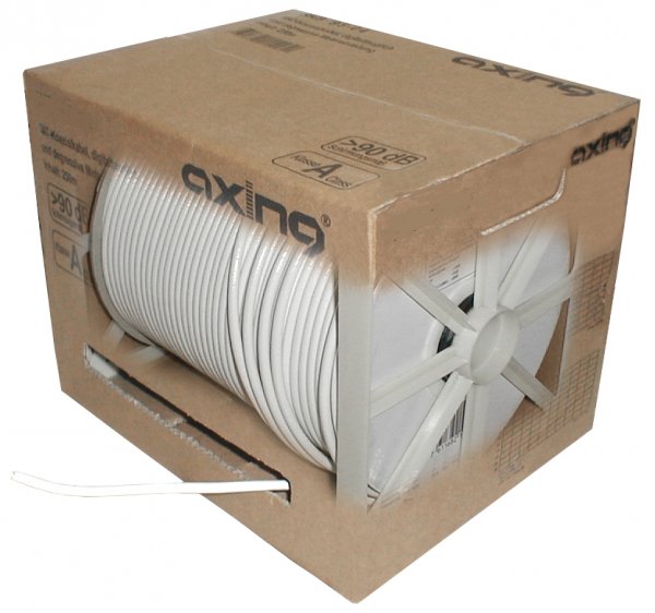 EAN 7611682004045 - Axing SKB09404 cable coaxial 250 m Blanco imagen 2