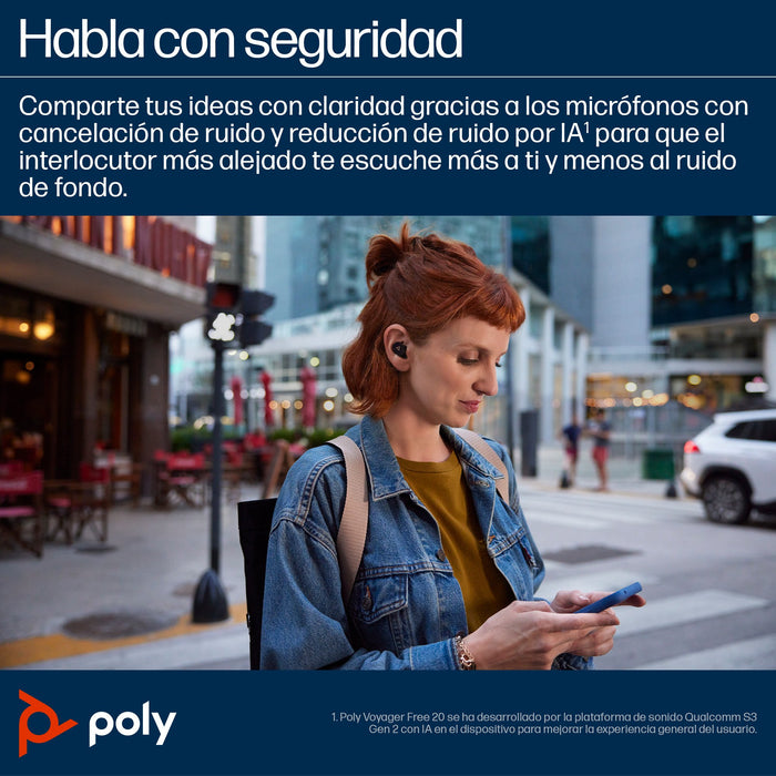 EAN 198122945344 - HP Poly Voyager Free 20 Gray Earbuds +Basic Charge Case Customer Special 1 Inalámbrico Dentro de oído Llam imagen 7