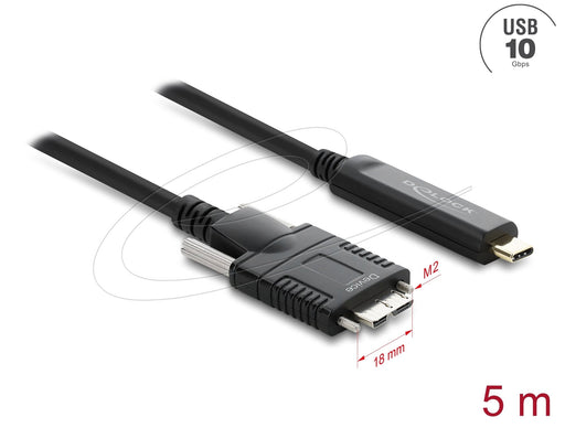 EAN 4043619836239 - DeLOCK 83623 cable USB USB 2.0 5 m USB C Micro-USB B Negro imagen 1