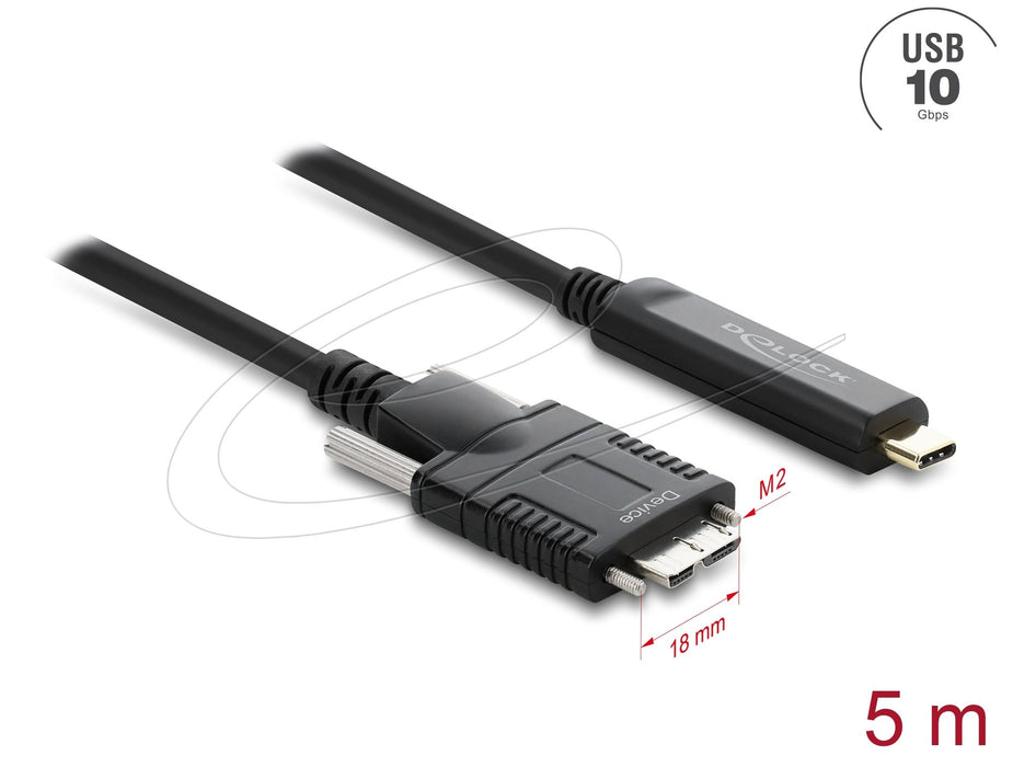 EAN 4043619836239 - DeLOCK 83623 cable USB USB 2.0 5 m USB C Micro-USB B Negro imagen 1