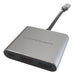 EAN 4262443280241 - LC-Power LC-HUB-C-MULTI-4-V2 hub de interfaz USB Tipo C 5000 Mbit/s Plata, Negro imagen 2