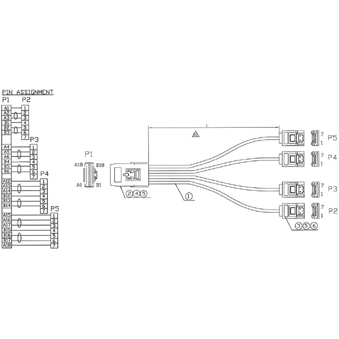 EAN 4043718113620 - InLine 27620 cable Serial Attached SCSI (SAS) 0,5 m Rojo imagen 2