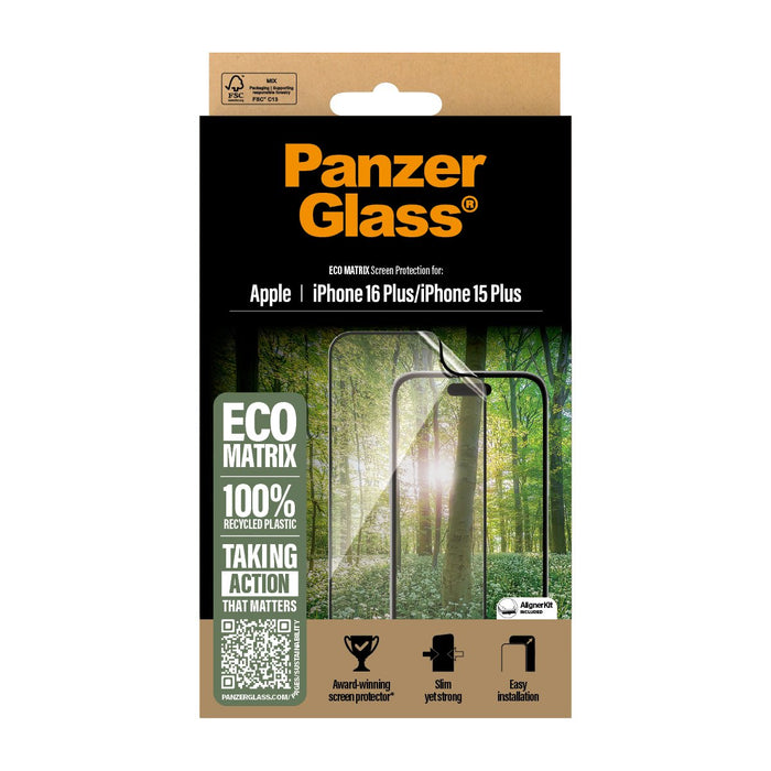 EAN 5715685002595 - PanzerGlass ® ECO MATRIX Screen Protector iPhone 16 Plus | 15 Plus | Ultra-Wide Fit Protector de pantalla imagen 3