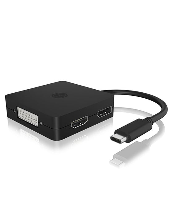EAN 4250078172338 - ICY BOX IB-DK1104-C Adaptador gráfico USB 3840 x 2160 Pixeles Negro imagen 2
