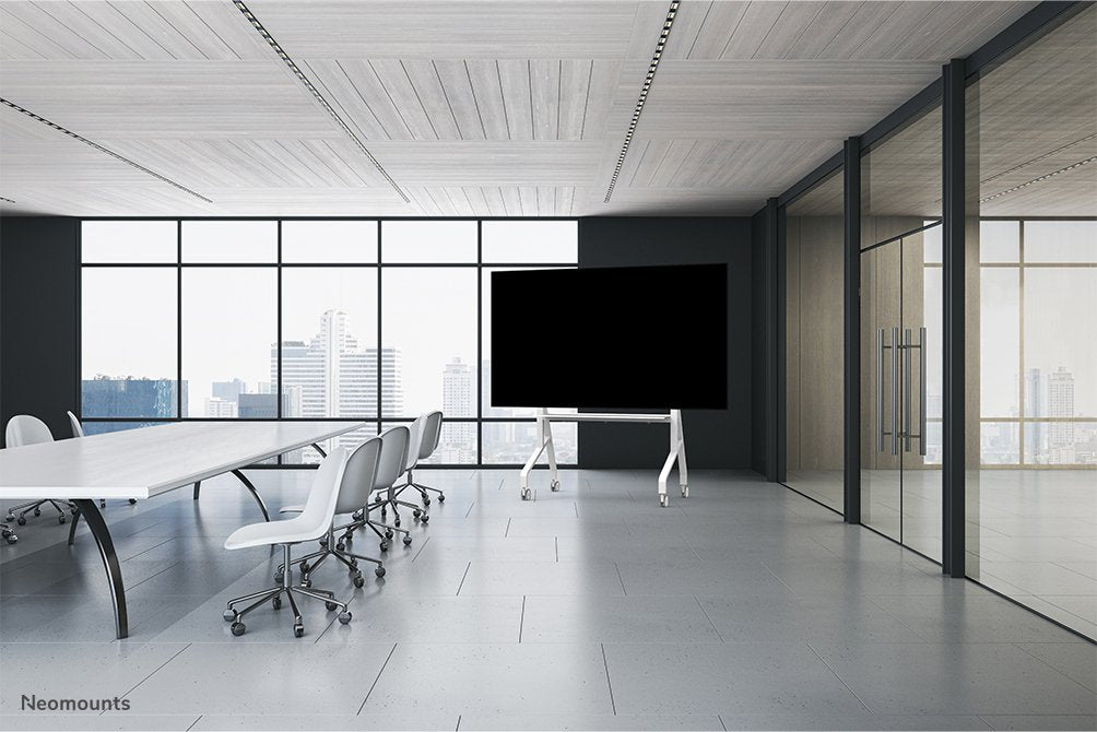 EAN 8717371443245 - Neomounts FL50-575WH1 mueble y soporte para dispositivo multimedia Blanco Carro/soporte de suelo con rued imagen 18