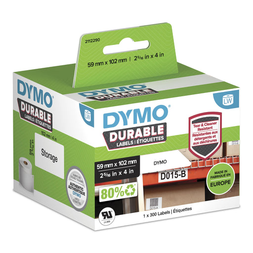 EAN 3026981122903 - DYMO Durable Blanco Etiqueta para impresora autoadhesiva imagen 2