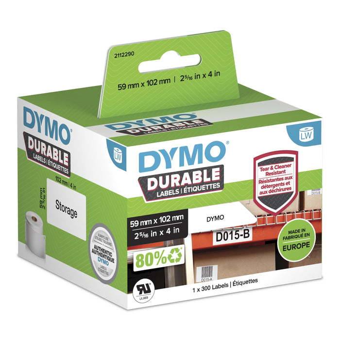EAN 3026981122903 - DYMO Durable Blanco Etiqueta para impresora autoadhesiva imagen 2