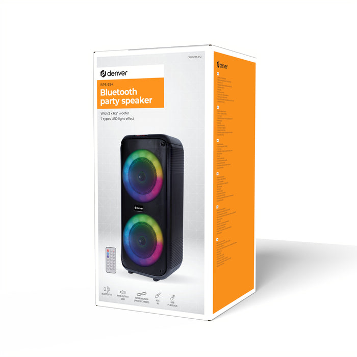 EAN 5706751072826 - Denver BPS-354 Altavoz para fiestas Negro 20 W imagen 7