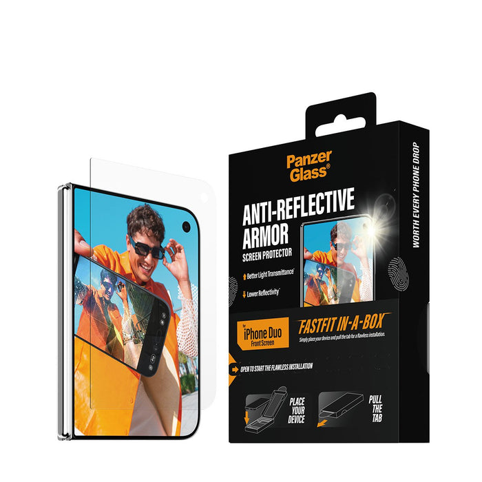 EAN 5715685044717 - PanzerGlass ® Anti-reflective Armor Front Screen Protector iPhone Duo | FRAME FIT w. FASTFIT IN-A-BOX Pro imagen 6