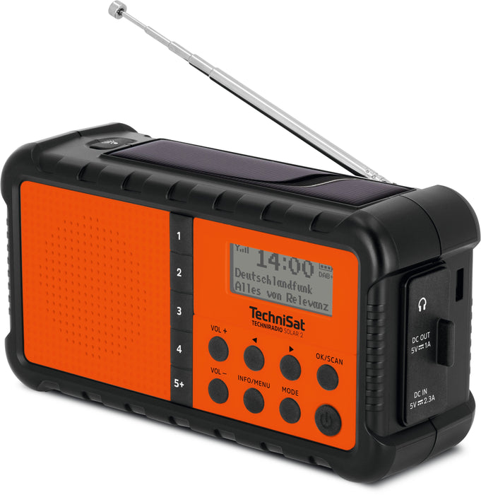 EAN 4019588039964 - TechniSat TECHNIRADIO SOLAR 2 Portátil Analógico y digital Negro, Naranja imagen 6