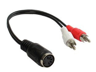 EAN 4014619111077 - Alcasa AD-2CS5B cable de audio 0,2 m 2 x RCA DIN (5-pin) Negro, Rojo, Blanco imagen 1