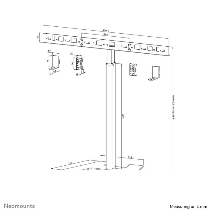 EAN 8717371449391 - Neomounts AV80-500BL accesorio para soporte de televisor imagen 18