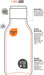 EAN 0842591028854 - Asobu Urban Deportes, Uso diario, Senderismo 460 ml Acero inoxidable Cal imagen 3